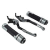 Yamaha FJR XJR 1300 Folding Titanium Brake Clutch Lever Grip Set (2001-2018)