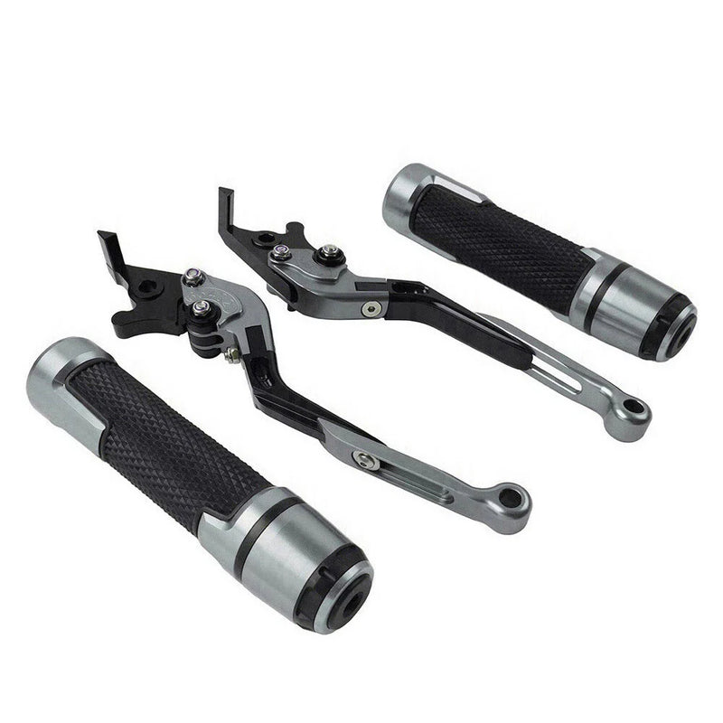 Yamaha FJR XJR 1300 Folding Titanium Brake Clutch Lever Grip Set (2001-2018)