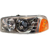 LH & RH Headlights For GMC Sierra 1500 2001-2006 Halogen