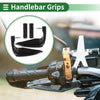 Motorcycle Aluminum Alloy Black 2 x Hand Grips Covers