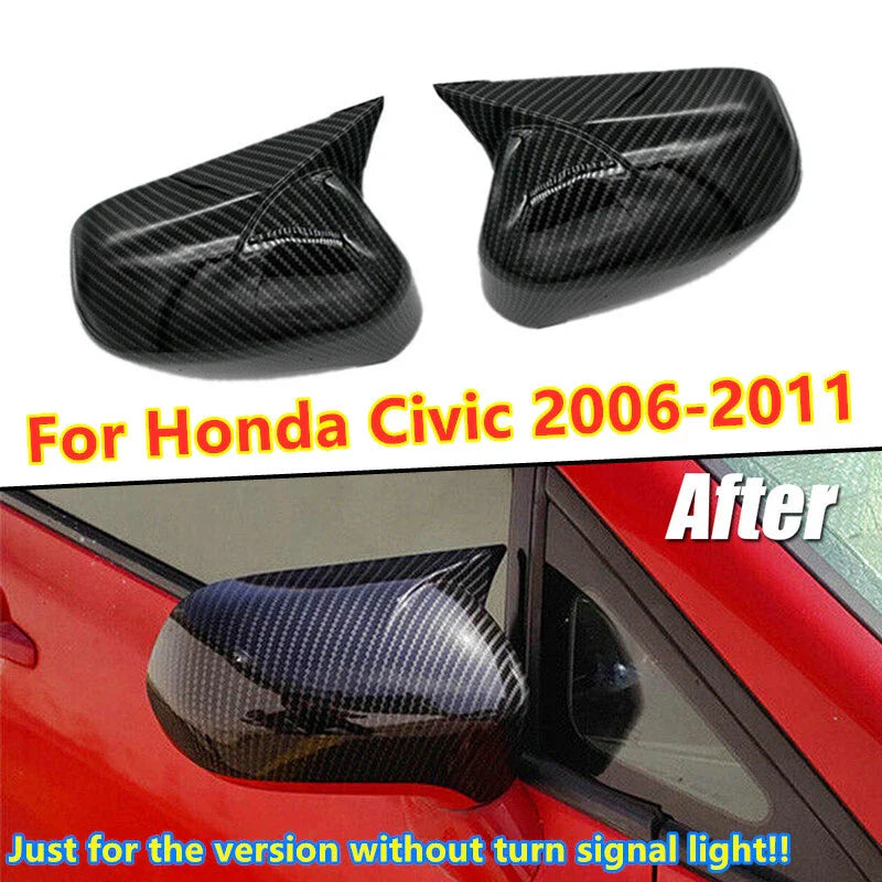 Honda Civic 4Pcs Side Mirror Vent Window Louver Cover Trim (2006–2011)