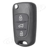 KIA K2 K5 3-Button Remote Key Fob Shell Cover (2011-2020)