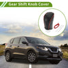 Nissan Rogue (2017-2020) Pebbled Black Red Gear Shift Knob Cover