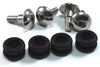 Yamaha R1 R6 4x Rubber Fairing Eyelets & m6 Stainless Steel Shoulder Bolts
