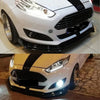 Ford Fiesta Mk6 (2008-2017) 3 Pcs Front Bumper Lip Splitter