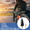 Motorcycle Turn Signal Assembly Blinkers with Bright White Housing