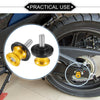 Make Model Pair Motorbike Swingarm Spools 8mm Sliders Stand Gold Tone
