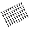 Cars Rivet Screws 50Pcs Auto Plastic Black Fender Bumper Clips