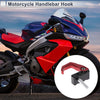Square W/ Fingerprint Motorcycle Hanging Hook 1 Set Red Black 42mm Length