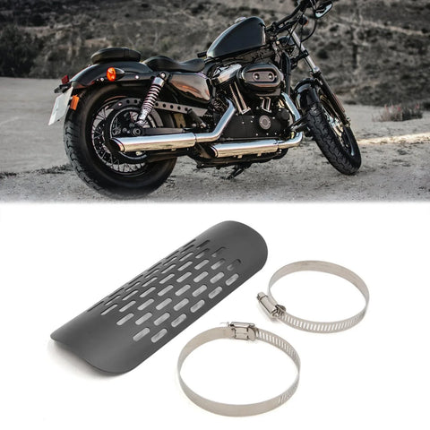 7.2 Inch Long Motorcycle Exhaust Muffler Pipe Heat Shield Cover Heel Guard