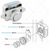 RV Drawer Cupboard Door Push Button Latch Knob Catch Lock (AU)