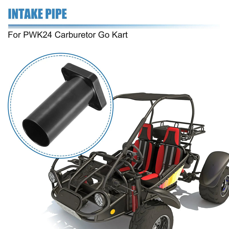 Mini Bike Go Kart - Black Universal Racing Intake Pipe