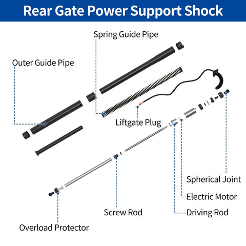Ford Explorer (2020-2024) 1 Pair Tailgate Power Lift Support