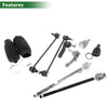 Mazda 10 x Front Suspension Kit Tie Rod Ends Sway Bar Links