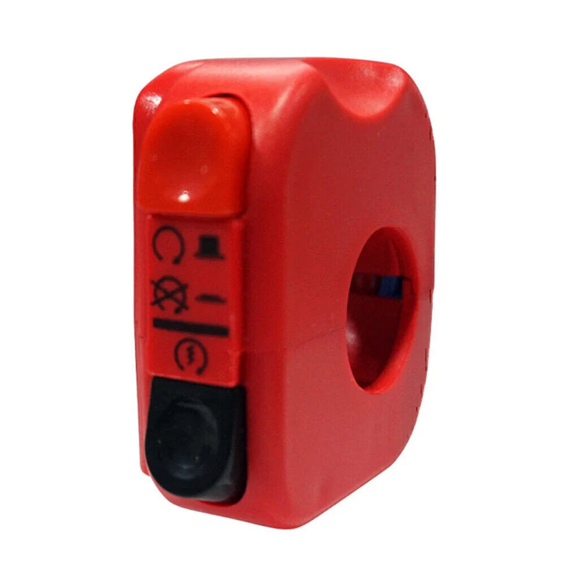 Universal Motorcycle - Red 7/8" Handlebar Ignition Switch