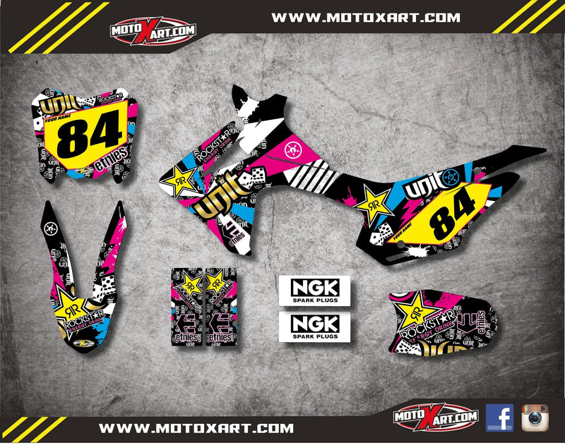 Honda CRF 110 RUSH STYLE Stickers Full Kit (2013-2018)