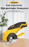 Cordless Electric Scissors Box Cutter Fabric Scissor with Safety Lock LED Light
