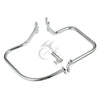 Harley FLST FLSTC Chrome/Black Saddlebag Guard Rail Crash Bar (2000-2017)