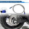 Motorcycles Silver Tone 150cm Brake Clutch Oil Hose Line