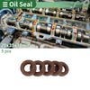 Make Model Oil Seal 20x35x10mm 5 Pcs FKM Rubber High Pressure Brown