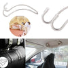 Coat Purse Shopping Bag Holder - Silver Stainless Steel Car Seat Hooks