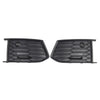 Audi A6 S6 Front Bumper Fog Light Grille Covers Matte Black (2018-2024)