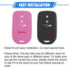 Honda Accord (2016-2021) Black Pink 2 x 5 Button Smart Remote Key Shell