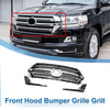 Toyota Land Cruiser Front Upper Hood Bumper Grille / Chrome Silver Tone / Grille