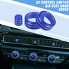 Honda Civic (2022-2023) Blue 7 x AC Control Switch Air Vent Knob Covers