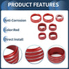 GMC Canyon (2015-2022) 7Pcs 4WD Headlight Switch Knob Cover Ring Red