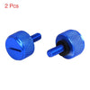 Harley Sportster 2 x Rear Seat Bolt Screw Motorcycle Aluminum Alloy Blue