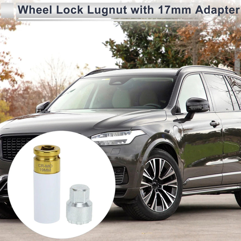 Volvo 19mm Wheel Lock Lugnut & Adapter Key