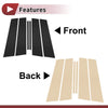 Mercedes-Benz GLA (2015-2019) Black 6 x Car Door Pillar Window Trims