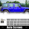 Jeep Wrangler CJ7 YJ TJ Tailgate Door Bolts 44pcs Auto Screws (76-06)
