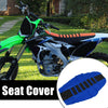 Universal Dirt Bike Motorcycle Soft Seat Cover Anti Slip Blue Black