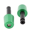 Universal Motorcycle 1.5" Green Handlebar Hand Grips & End Caps