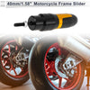 Generic Motorcycle Slider Frame 10mm Aluminum Alloy 1 Pc Gold Tone
