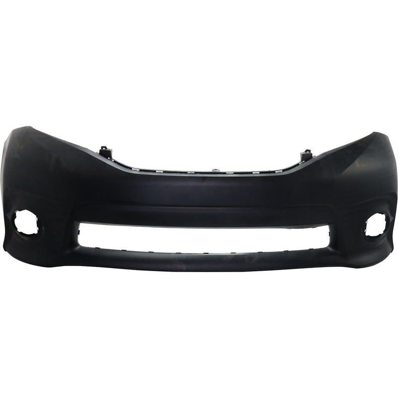 Bumper Cover Fascia Front for Toyota Sienna 2011-2017