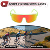 Motorcycle Riding Goggles Red Lens Green Frame PC Cycling Sunglasses