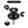 1 x Pair Motorbike Swingarm Spools 8mm CNC Swing Arm Sliders Stand Black
