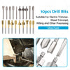 Electric Trimmer Tool 10 x 3mm Titanium Mini HSS Router Bits