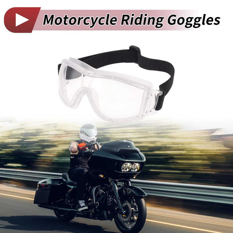 Motorcycle Frame Clear Lens PU Sunglasses Motorcycle Riding Goggles
