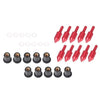 Motorcycle Windscreen Screws 10 Pcs Red Aluminum Windshield Bolt Kit