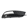 Audi A5 Black ABS Front Bumper Fog Light Grille Cover (2012-2016)