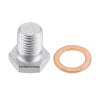 BMW 545i, Mazda M12x1.5 Steel Engine Oil Drain Plug Screw & Gasket