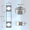 Car 10 Pcs MR83ZZ 3x8x3mm Double Shield Deep Groove Ball Bearings