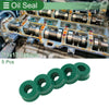 Oil Seal 7.1x17.1x8mm High Pressure Green 5 Pcs