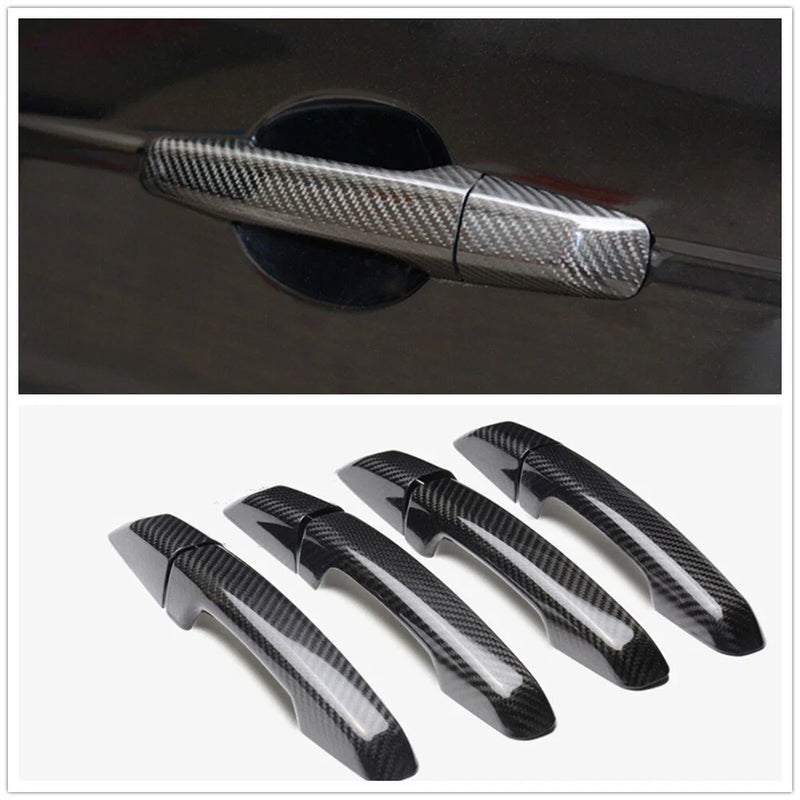 Jaguar XE XF XFL F-PACE Carbon Fiber Door Handle Covers (2015-2017)