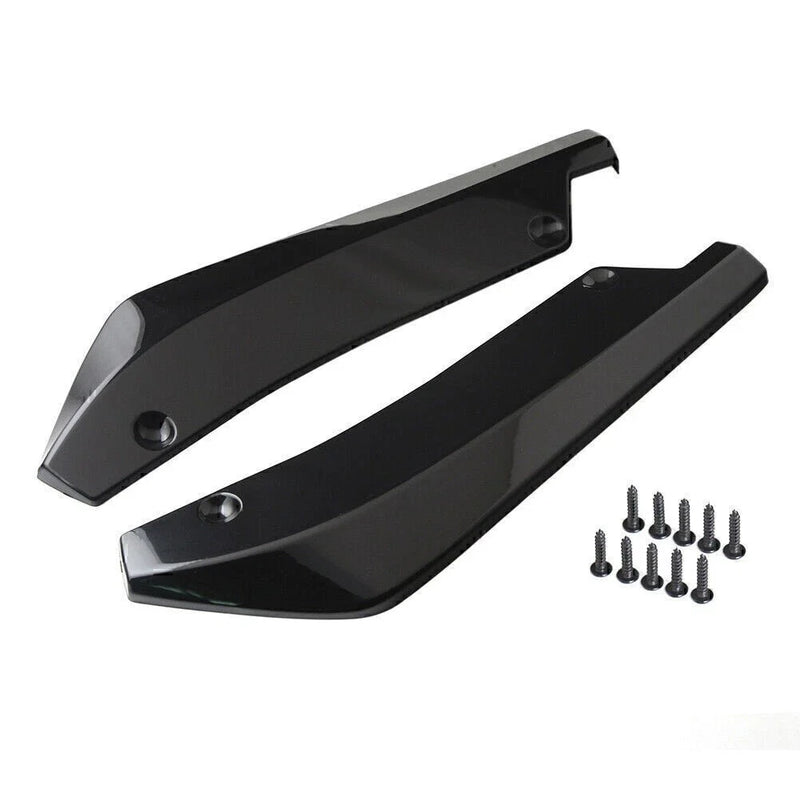 Car - Black Universal Anti-Scratch Rear Bumper Lip Wrap Diffuser