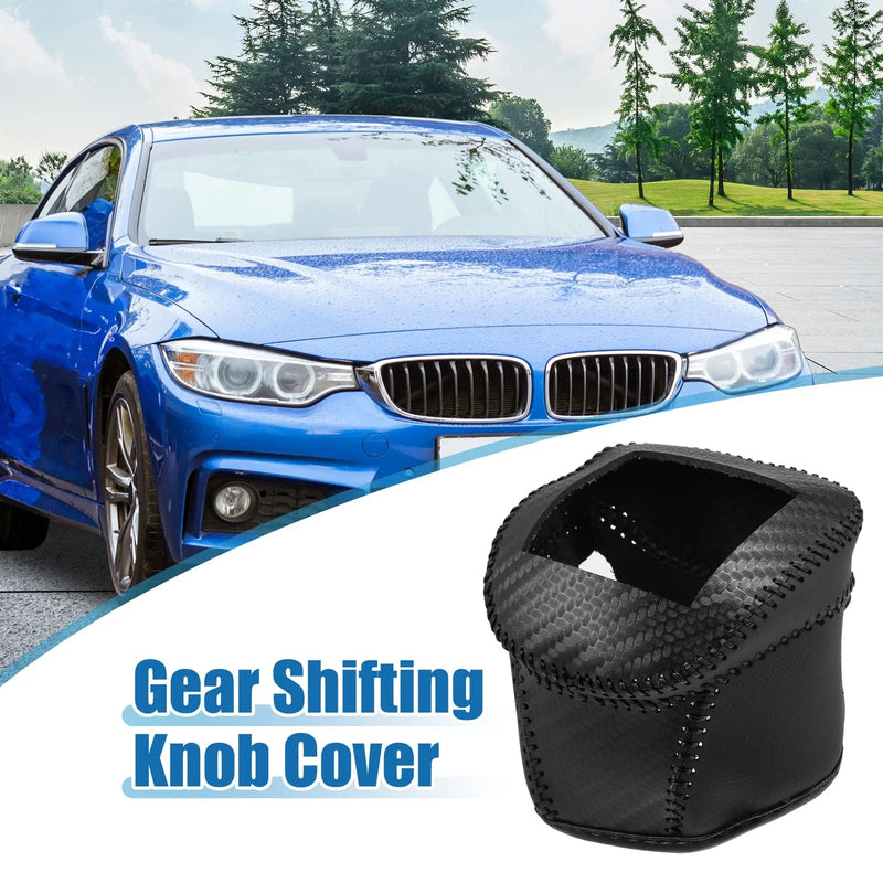 Nissan Rogue (2021-2023) PU Leather Black Gear Shifting Knob Cover